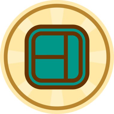 Para simgesi, basit tasarım illüstrasyonu