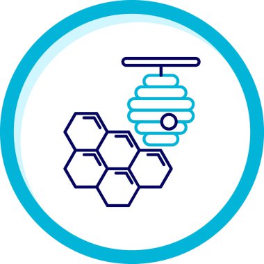 Bir DNA 'nın vektör illüstrasyonu