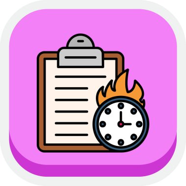 Çalar saat simgesi, karikatür tarzı