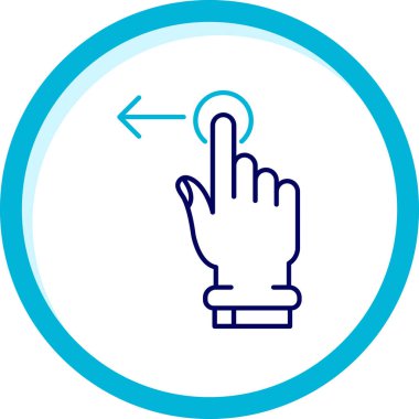 Dokunmatik ekran simgesinin vektör illüstrasyonu