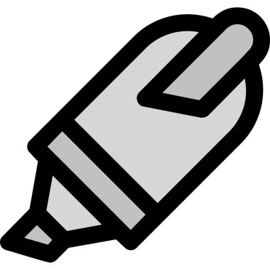 Kalem. Web simgesi basit illüstrasyon