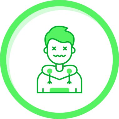 emoji simgesinin vektör illüstrasyonu