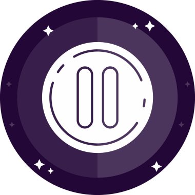 Müziğin tek bir izole edilmiş simgesinin vektör çizimi