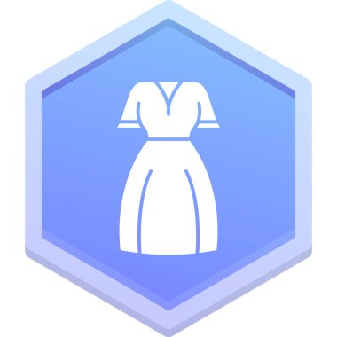 kadın elbise vektör simgesi modern basit vektör illüstrasyonu