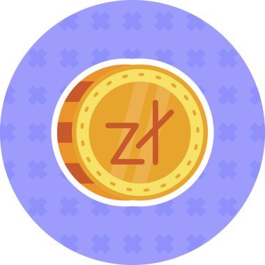 Dolu taslak biçiminde zzzcoin zzcoin simgesi
