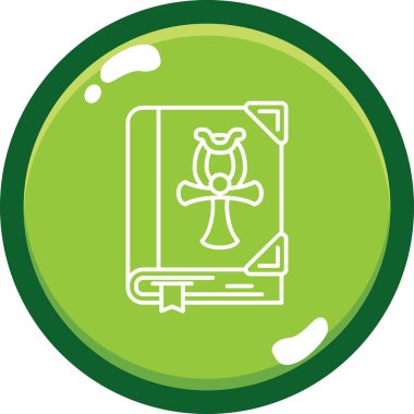 Yeşil ve beyaz renk simgesinin vektör illüstrasyonu