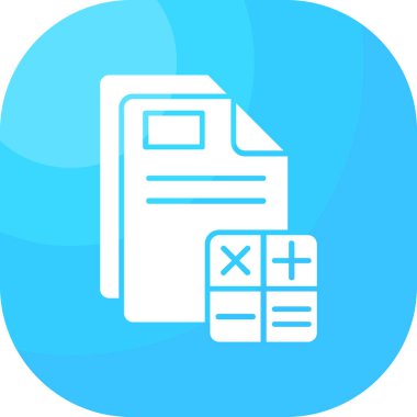 Belge. Web simgesi basit illüstrasyon