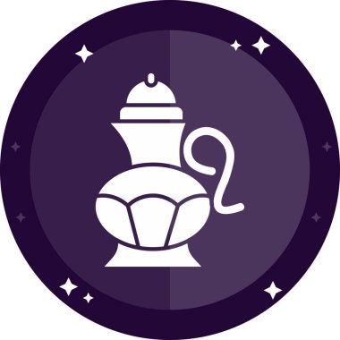 Moda tarzında sihirli lamba simgesi