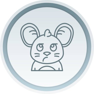 Tavşan ikonu. Ağ için tavşan vektör sembolünün özet çizimi