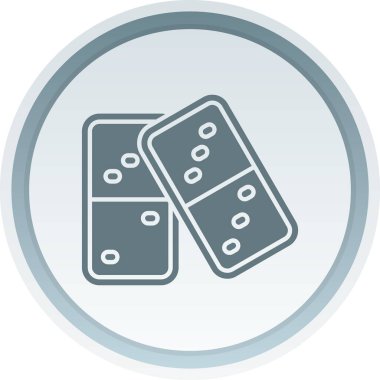 iki zar simgesi, basit tasarım