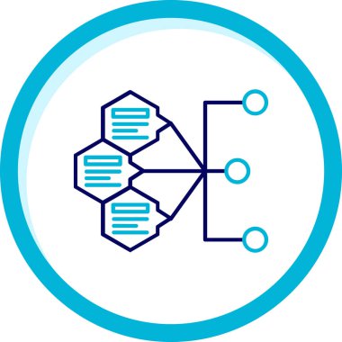 dna. Web simgesi basit illüstrasyon