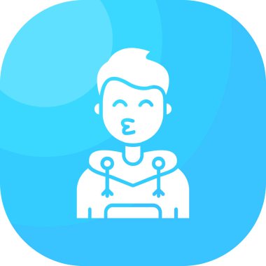 Bir insan simgesinin vektör illüstrasyonu