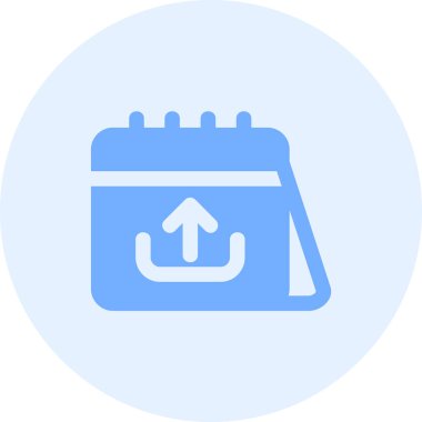 Takvim. Web simgesi basit illüstrasyon