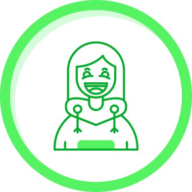 Kadın simgesi, vektör illüstrasyonu