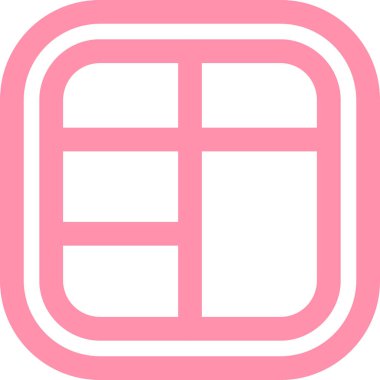 Tek bir harf simgesinin vektör illüstrasyonu