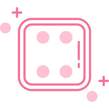 zar vektör simgesi modern basit illüstrasyon