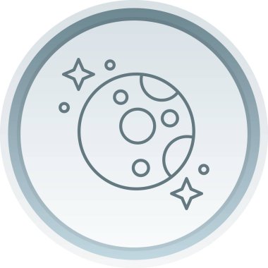 eşsiz uzay vektör çizgisi simgesi