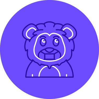 Ayı yüzünün vektör illüstrasyonu