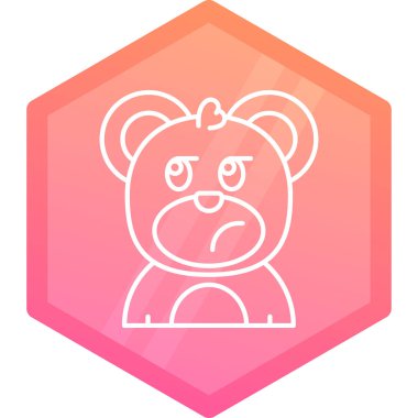 çizgi arısı ikonu. Arka planda izole. Bal arısı sembolü. tatlı doğal yiyecekler. Renkli taslak konsepti. vektör.