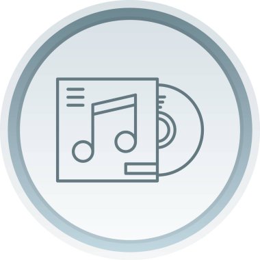 Müzik simgesinin vektör illüstrasyonu