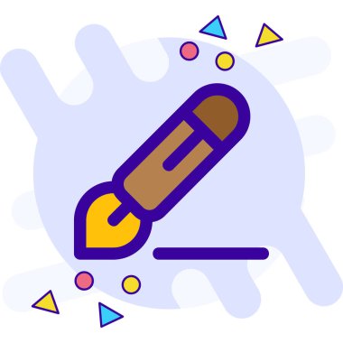 Bir kalemin vektör illüstrasyonu