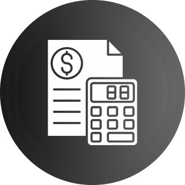 hesap makinesi simgesi vektör illüstrasyonu