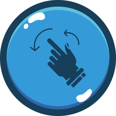 İş için eldiven içinde ellerin vektör simgesi