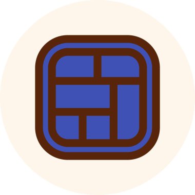 Çikolata. Web simgesi basit illüstrasyon