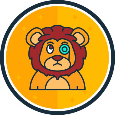 Aslan çizgi film karakteri olan şirin maymun.