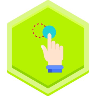 parmak gösterme simgesi düz biçimli