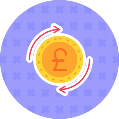 Para için. Web simgesi basit illüstrasyon