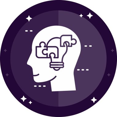 Moda stili izole edilmiş arkaplanda yaratıcı beyin simgesi