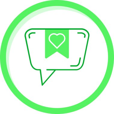 Sohbet simgesi vektör illüstrasyonu