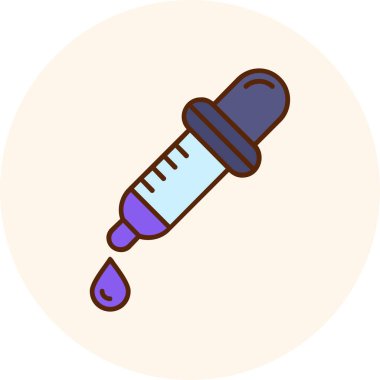 Şırınga simgesi. Şırınga vektör simgesi web için anahat çizimi