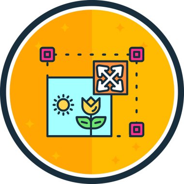 iş büyümesi renk ikonu vektör illüstrasyonu