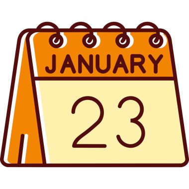 Takvim simgesi, vektör çizimi