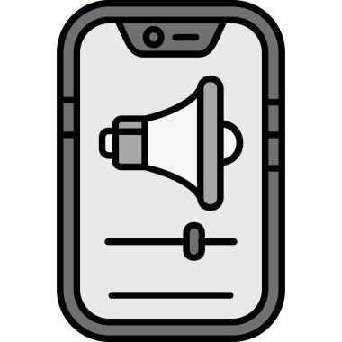 akıllı telefon simgesi vektör illüstrasyonu