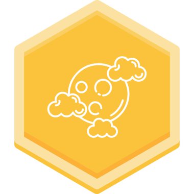 Bulut. Web simgesi basit illüstrasyon