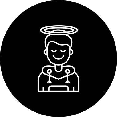 melek simge vektör çizim