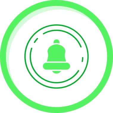 Çan simgesinin vektör illüstrasyonu