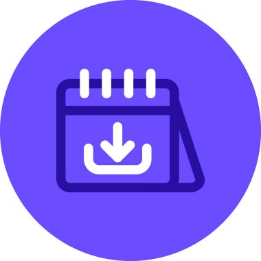 Takvim. Web simgesi basit illüstrasyon