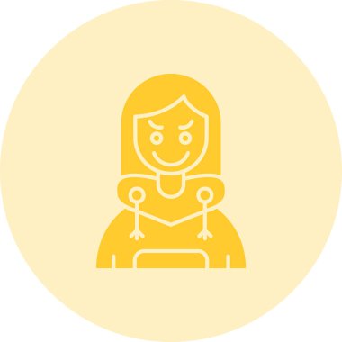 bebek kız ikon vektör illüstrasyonu