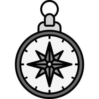 Pusula. Web simgesi basit illüstrasyon