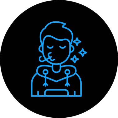 Bir kadın simgesinin vektör illüstrasyonu