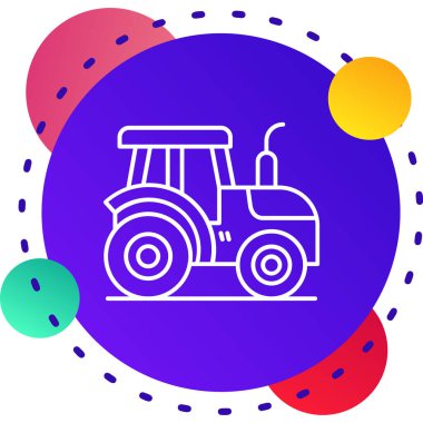 Beyaz arkaplanda renk çizgisi saman simgesi izole edildi. Çember beyaz düğme. vektör.