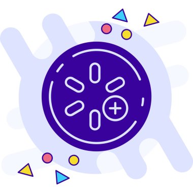 Beyaz arkaplanda çizgi bakteri simgesi izole edildi. bakteriler ve mikroorganizmalar, neden olan mikroorganizma hastalıkları, hücre kanseri, mikrop, virüs, mantar.