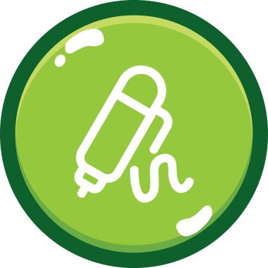 Bir çemberin yeşil ve siyah arkaplanının vektör çizimi