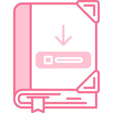 Kitap. Web simgesi basit illüstrasyon