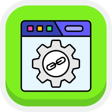 tarayıcı ayarı vektör simgesi