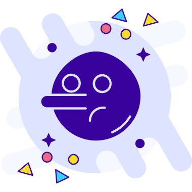 Emoji simgesi tasarım, vektör çizim